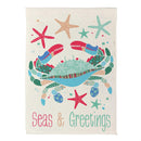 Seas & Greetings Suede Garden Flag