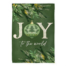 Greenery Joy To The World Suede Garden Flag_x000D_