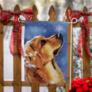 Winter Pups Suede Garden Flag
