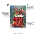 Winter Boots Suede Garden Flag_x000D_