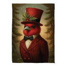 Sir Cardinal Suede Garden Flag