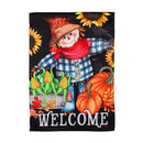 Harvest Scarecrow Garden Suede Flag