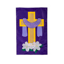 Easter Cross Basic Applique House Flag