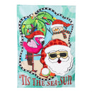 Tis The Sea-Sun Applique House Flag