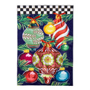Happy Holidays Ornaments Applique House Flag