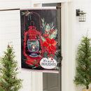 Christmas Carriage Lantern Applique House Flag