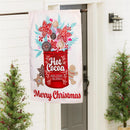Hot Cocoa Holiday Blend Applique House Flag