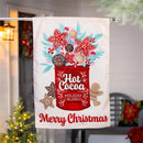 Hot Cocoa Holiday Blend Applique House Flag