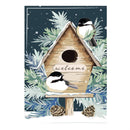 Winter Birds Welcome Applique House Flag