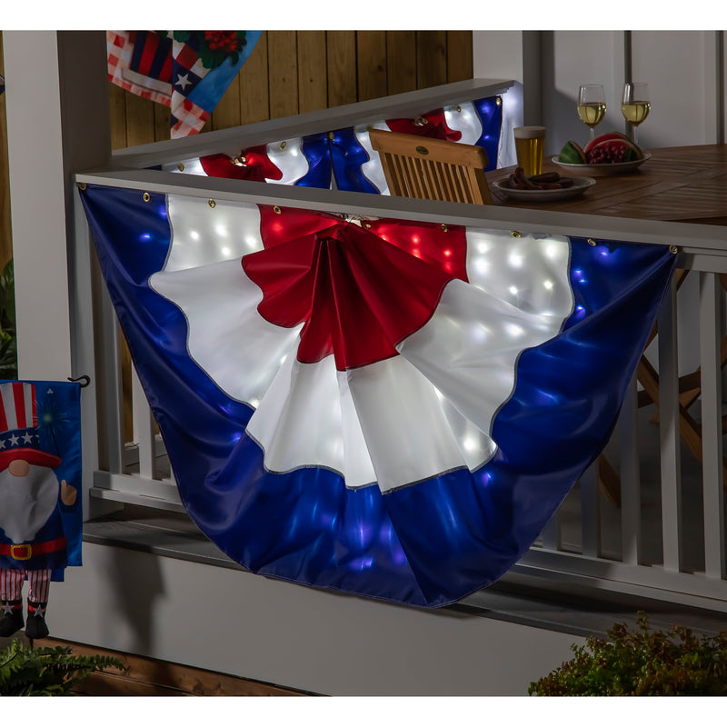 Patriotic Lit Bunting Kit, Large