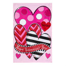 Happy Valentine's Day Sweethearts Applique House Flag
