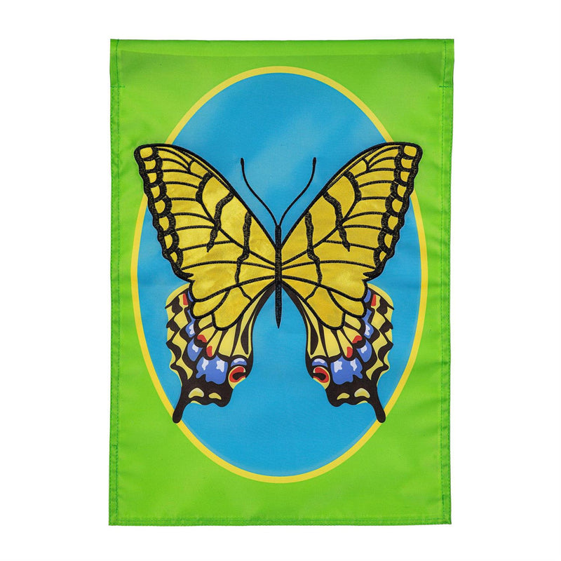 Butterfly Swallowtail Basic Applique Garden Flag