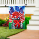 Patriotic Bouquet Applique Garden Flag