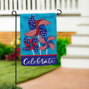Celebrate Pinwheel Applique Garden Flag