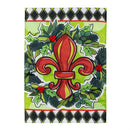 Holiday Fleur De Lis Applique Garden Flag