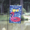 Life is Better at the Pool Applique Garden Flag