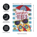 Summer Vibes Only Applique Garden Flag