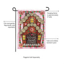 Home Sweet Home Applique Garden Flag