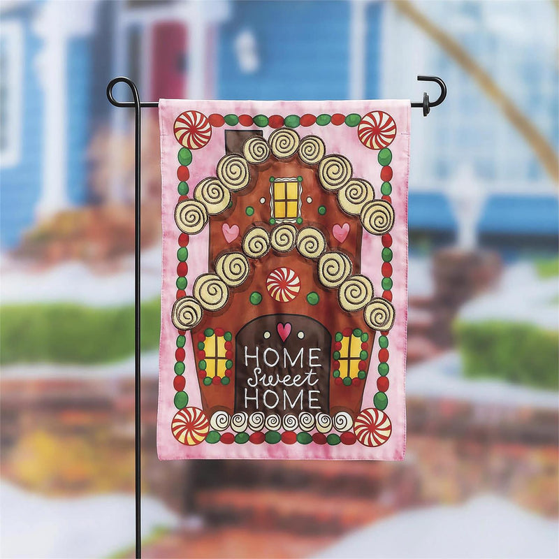 Home Sweet Home Applique Garden Flag