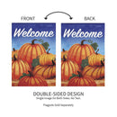 Welcome Pumpkin Patch Applique Garden Flag