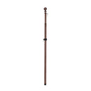 Metal Extendable House Flag Pole, Bronze,20114