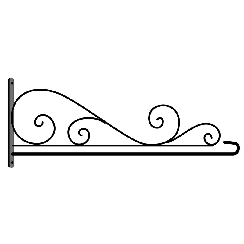 Evergreen Flag Hardware,Swirl Wall-Mount House Flag Hanger,30.3x1x12 Inches