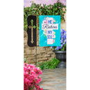Cross Laser Cut Garden Flag Stand,20158