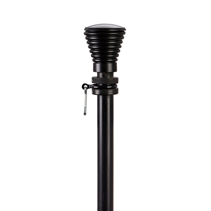 Ridged Cone Interchangeable Finial, Black,20170
