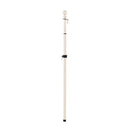 Evergreen Flag Hardware,Metal Extendable House Flag Pole, Brushed Ivory Finish,39x1.8x1.8 Inches