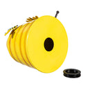 Metal Decorative Bird House, Colorful Bee House Statuary, 11"H