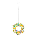 What She Shed Bird Feeder, Art Glass Hanging Petal Shaped