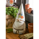 14"H Ceramic Wildflower Gnome Garden Statuary,2cg352
