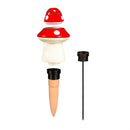 All-In-One Ceramic Fruit Fly/Fungus Gnat Trap with Watering Globe Gift Set, Mushroom