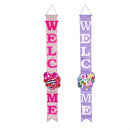 Happy Valentine's Day Sweethearts/ Happy Easter Bunny with Carrot Double Sided Door Banner