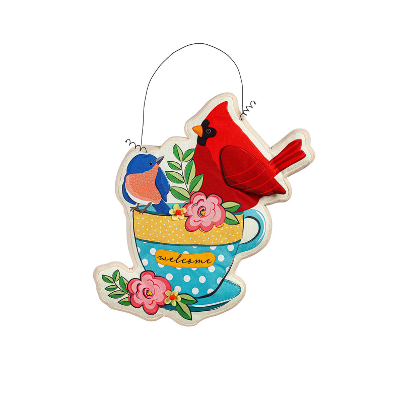 Songbirds Welcome Estate Door Decor