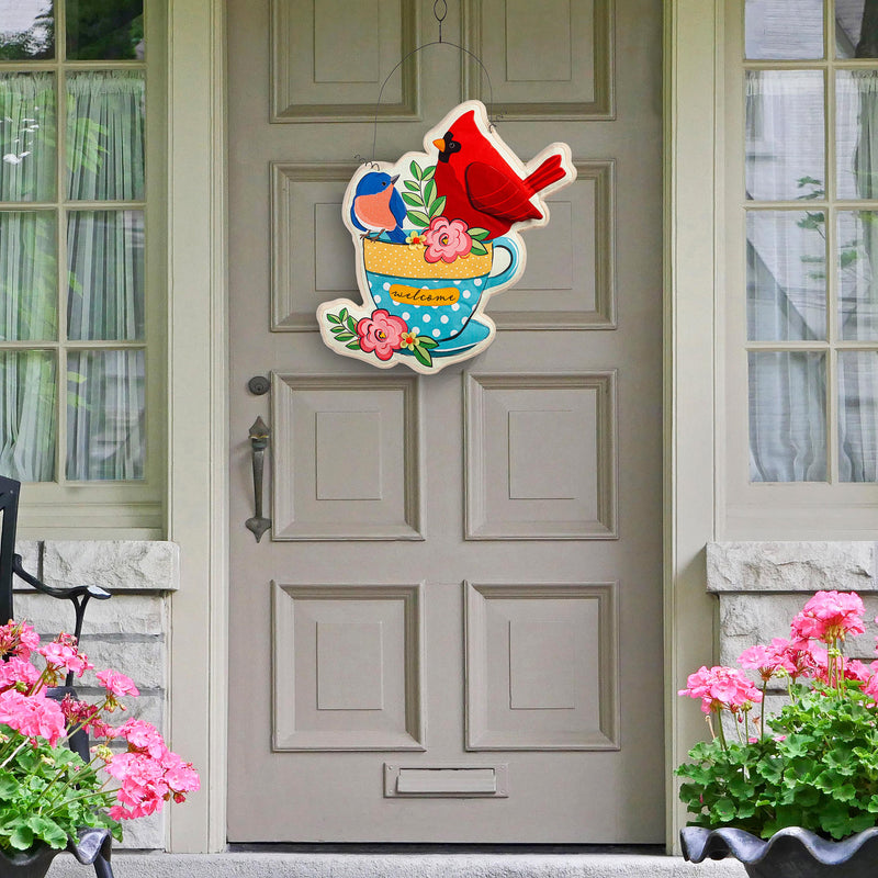 Songbirds Welcome Estate Door Decor