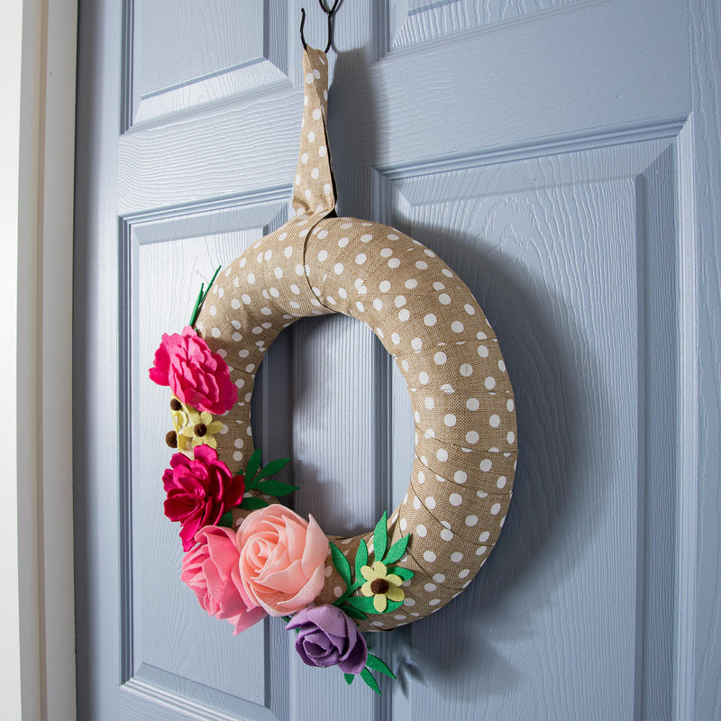 Wrapped Wreath Door Decor