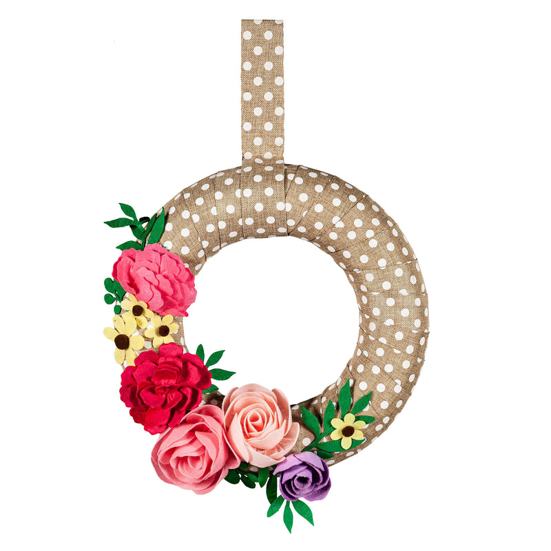 Wrapped Wreath Door Decor