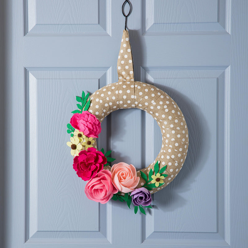 Wrapped Wreath Door Decor