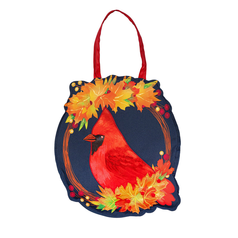 Fall Cardinal Wreath Door Decor