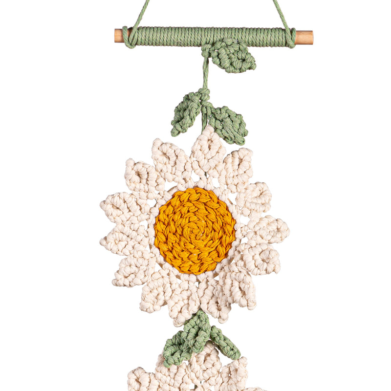Daisy Macrame Hanging Decor