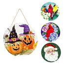 Nature and Holiday Charm, 4-Season Interchangeable Door Decor Set