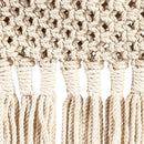 Macrame Wall Pocket Plant Cover, Natural