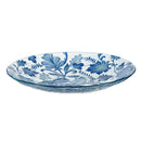 Blue Coastal Birdbath, Glass Coastal Citrus, 18"