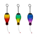 Glass Hanging Hummingbird Feeder, Colorful Ombre