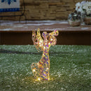 Season to Sparkle Garden Statue, LED Statue, Angel, 16"H