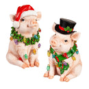Holiday Wreath LED Pig, 2 ASST,2la2361