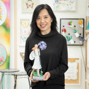 LED Garden Angel Statuary, Purple Flower