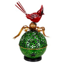 Evergreen Statuary,10"H LED Cardinal On Ornament,5.91x7.09x10.43 Inches