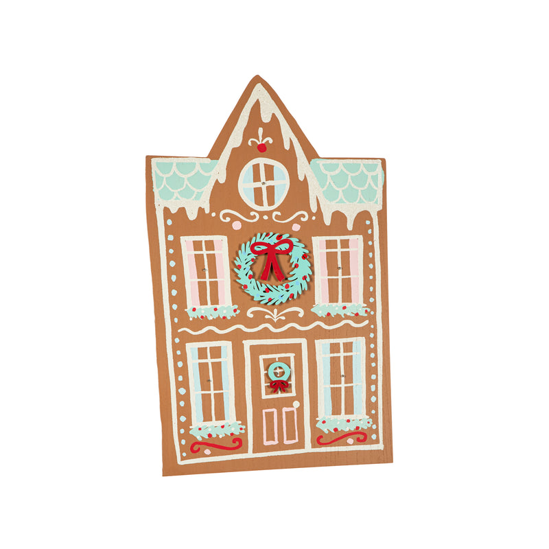Gingerbread House Porch, Blue Roof,2la2622